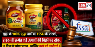 FSSAI Action on Dabur