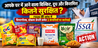 FSSAI action against food companies