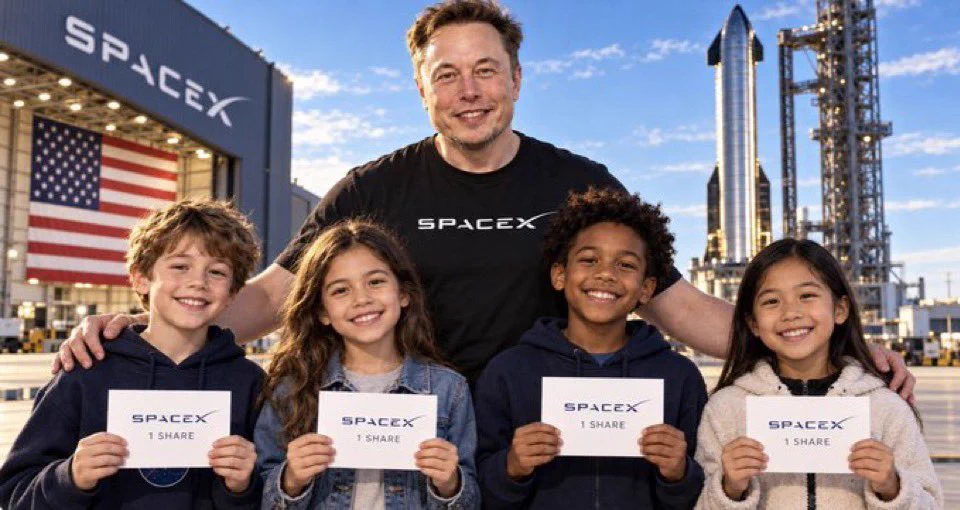 Elon Musk SpaceX Shares